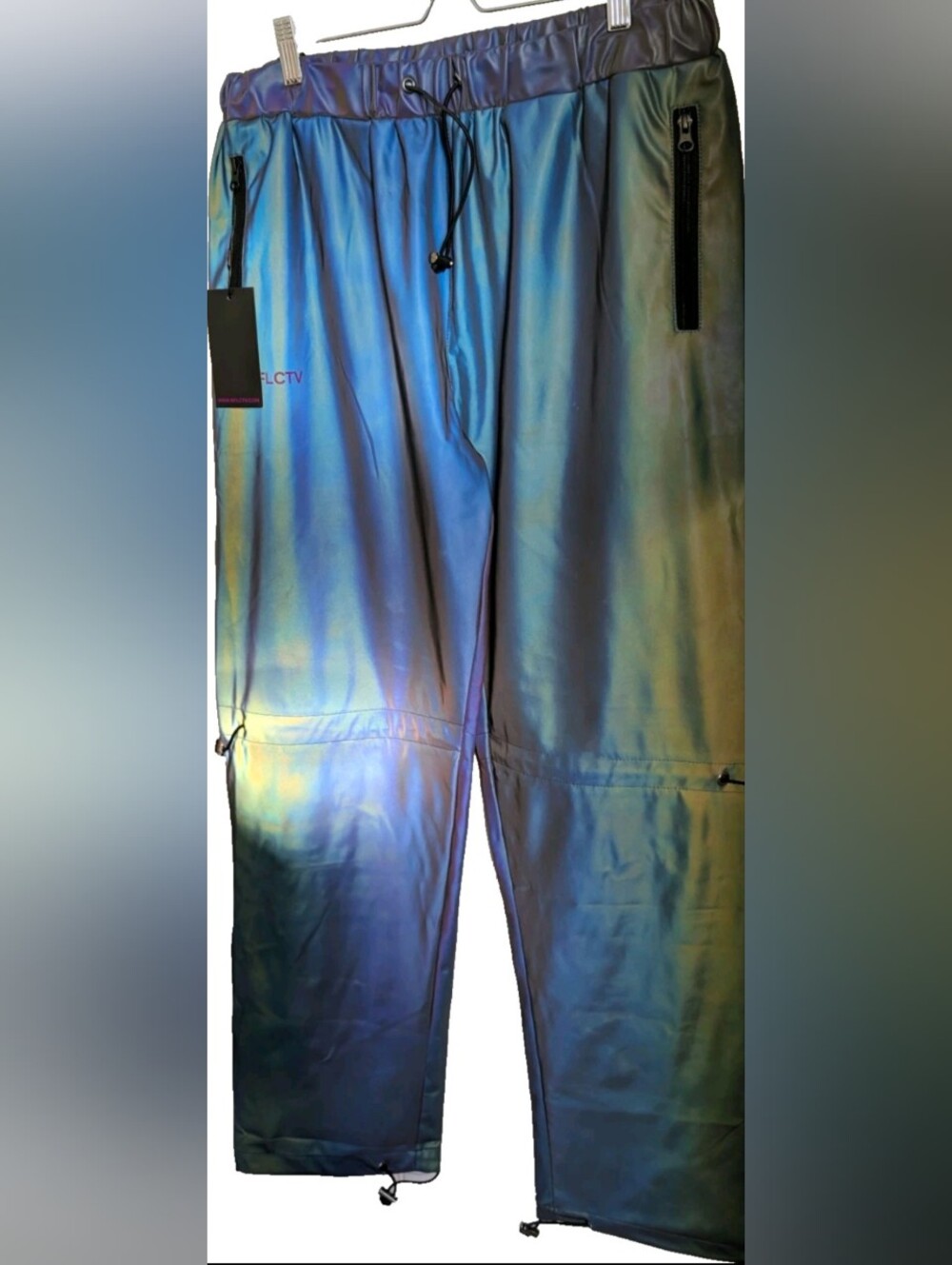 RFLCTV Reflective Men's Jogger Pants Holographic W Pocket Size XL Streetwear NWT